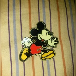 Vintage Mickey Mouse Pin, One Size